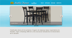 Desktop Screenshot of mueblesdiversos.com